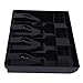 Cash Register Drawer Insert Tray 4 Bill Replacement Cash Tray ABS Currency Money Storage 12.6 x 9.6 x 1.4inch Removable Drawers