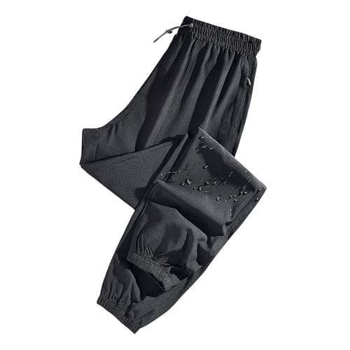 Mens Work Cargo Pants Lightweight Casual Tactical Hiking Pants Comfy Big and Tall Elastic Waist Pant with Pockets2