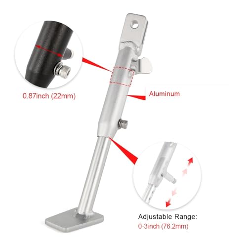 Béquille moto DR650 latérale réglable aluminium accessoire pour trail 1996-2023 - 4