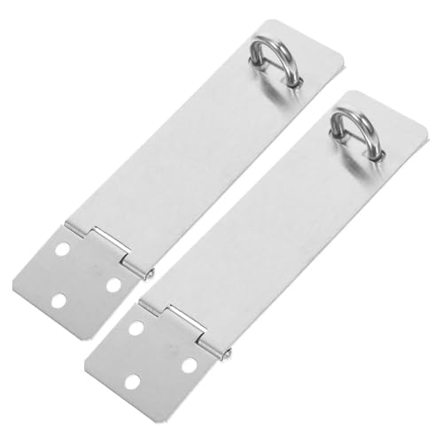 USOHJZ Candado De Puerta Hasp 6 Pcs Door Latch Stainless Steel Swivel Double Hasps Padlock Vintage Wooden Doors Easy Installation