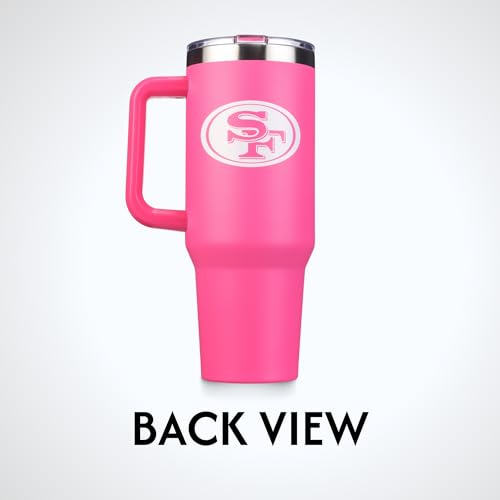 Image of The Memory Company Officially Licensed NFL - New York Jets 40oz Pink Game Day Tumbler with Team Logo