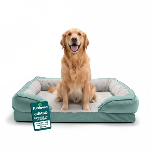 Cooling Gel Bed with Memory Foam - Perfect for Painful Senior Dogs