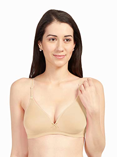 Image of SONARI Omania Womens Non-Padded Cotton Polyester Bras - Solid, Non-Wired, Medium Coverage, Hand Washable (Pack of 2)