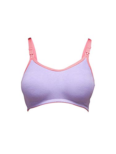 Image of Inner Sense Organic Cotton Bamboo Nursing Bra for Women I Non Padded Feeding Bra with Keyhole Back and Wire Free I Maternity Innerwear with Full Coverage (Combo Pack)