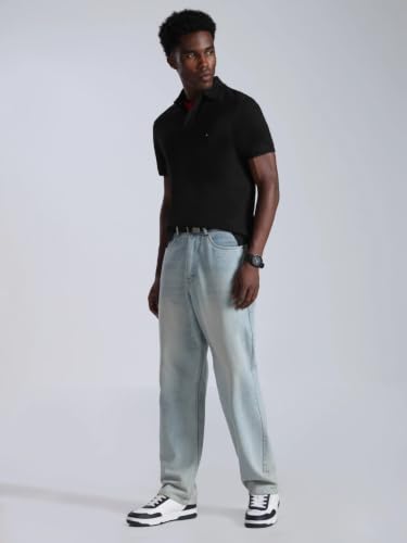 Image of Solid Regular fit Cotton Polo t-Shirt