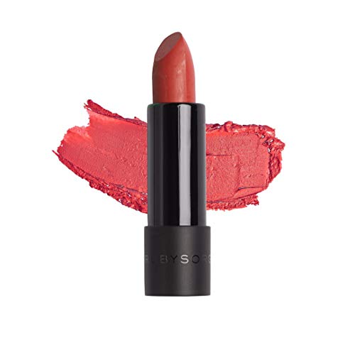 Ruby's Organics Semi-Matte Lipstick for Women, Hydrating and Highly Pigmented, Moisturizing & Non Drying, Lightweight & Long Lasting Formula, Lip Makeup, Paraben-Free, Apricot, 3.7g