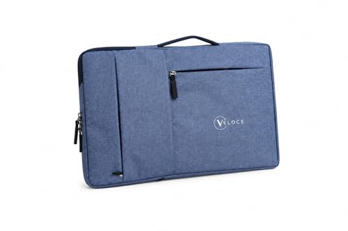 Image of Veloce Water-Resistant Laptop Sleeve for 15 inch Laptops | Front Storage Pockets, Easy-Carry Handle | Slim & Stylish | Grey
