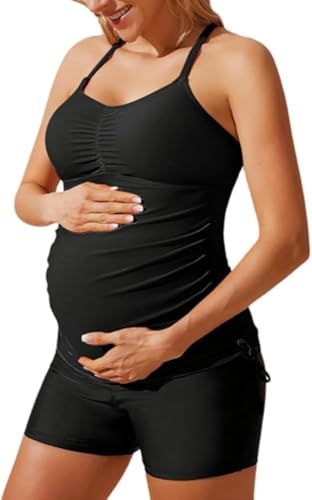 Maacie Umstands Tankini Bademode Blumen Sommer Badeanzüge für...