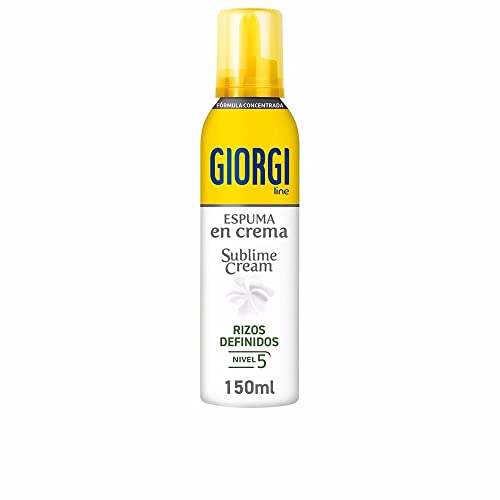 Giorgi Line - Sublime Cream, Espuma en Crema Rizos Definidos sin Encrespamiento, Fórmula Concentrada 0% Alcohol 0% Siliconas, Fijación 5 - 150 ml, Embalaje puede variar
