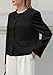 PRETTYGARDEN Women Blazers Business Casual Outfits 2025 Fall Fashion Long Sleeve Professional Office Work Suit Jacket Clothes(Black,Small)