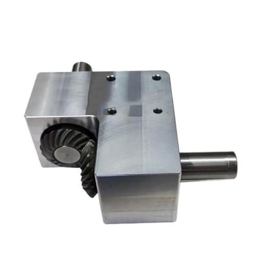 Mechanical Steering 1pcs Right Angle Commutator 1:1 Spiral Bevel Hear Driver Gearbox 15mm Diameter Shaft 90 Degree Reversing Rotary Reducer Direction Transmission