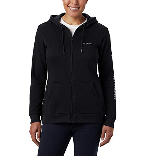 Columbia Women's Logo Full Zip, Black, Large