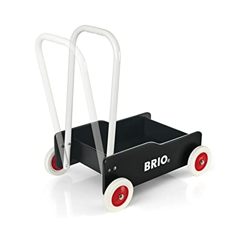 BRIO 31351 Lauflernwagen Schwarz - Klassiker für Kinder ab 9 Monaten - Verstellbarer Handgriff zum Anpassen an die Größe… - Afbeelding 4