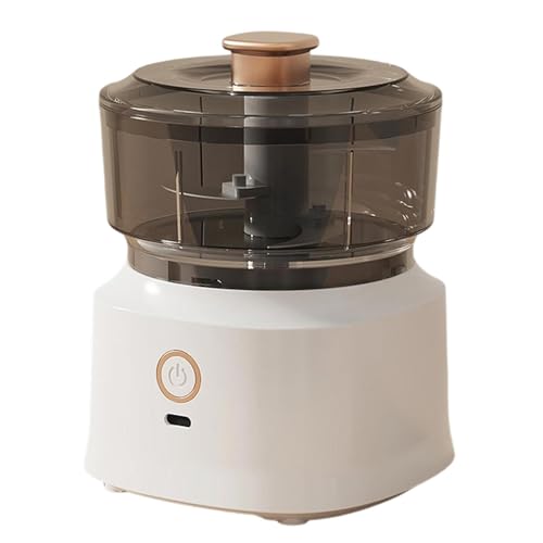 Mini procesador de alimentos, picador eléctrico de alimentos de 350 ml con hoja de acero inoxidable, recargable por USB para alimentos de bebés y uso familiar, aparato de cocina compacto