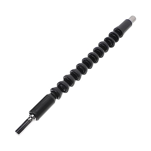 LALAFINA Flexible Shafts Right Angle Drill Drill Attachment Flexible Shaft Extension Bits Metal Black
