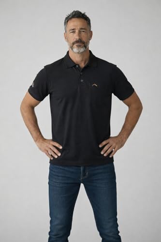 Image of Men Regular fit Polo Neck Front Pocket ||Pocket Embroidery Casual Wear T-Shirt||Half Sleeve Side on Sleeve Embroidery|| Button Closer t Shirt for Men