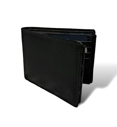 Leather Wallet for Men, Large Capacity, Genuine Leather, Bifold Wallet, Credit Card Holder with 16 Card Slots, and RFID Blocking3