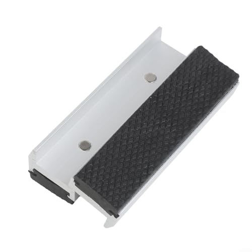 2pcs Magnetic Soft Jaw Pads for Metal Vises, Rubber Pads to Protect Workpieces and Improve Clamping Control on Bench Tools (4inch)