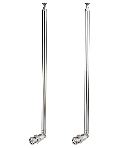 Image of 2PCS Fm Antenna, Connector Radio Replacement Antenna for TV Am Fm Radio Stereo Receiver Radio Antenna