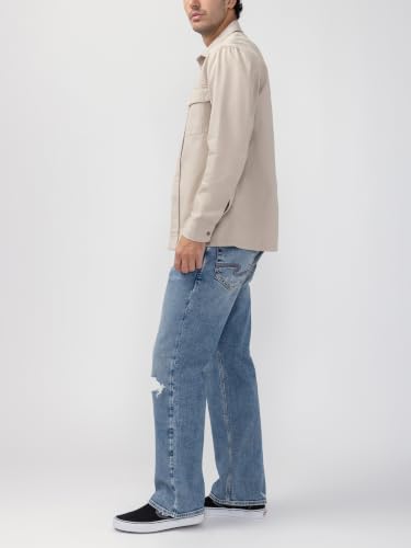 Image of Silver Jeans Co. Men's Zac Relaxed Fit Straight Leg Jean - Legacy