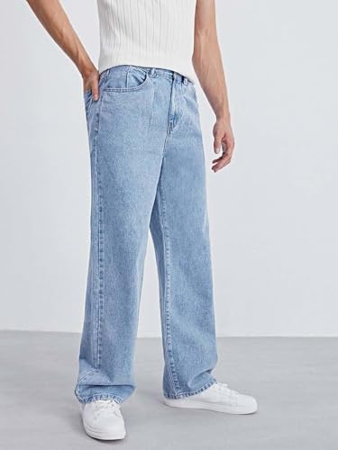 Image of KOTTY Men's Straight Fit Jeans - Classic Denim with Comfortable Fit, Durable Fabric, and Timeless Style