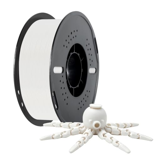 Image of Kingroon PLA 3D Printer Filament, Dimensional Accuracy + /- 0.03 mm, 1 kg Spool(2.2lbs), 1.75 mm,White