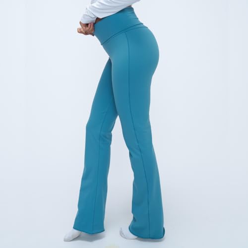 Image of Terractive Cuddle Flares for Women | TerraSoft Ultra Soft, Super Stretchy & Sweat-Wicking Flare Pants | High-Waist Tummy Tuck Workout & Lounge Pants