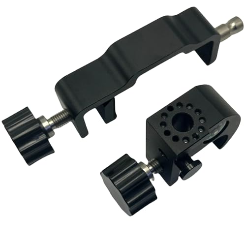 Comadsvey Universal Data Collector Data Collector Bracket, Data Collector Mount Clamp Aluminum Alloy Data Collector Bracket for Trimble, GPS, RTK Measurements