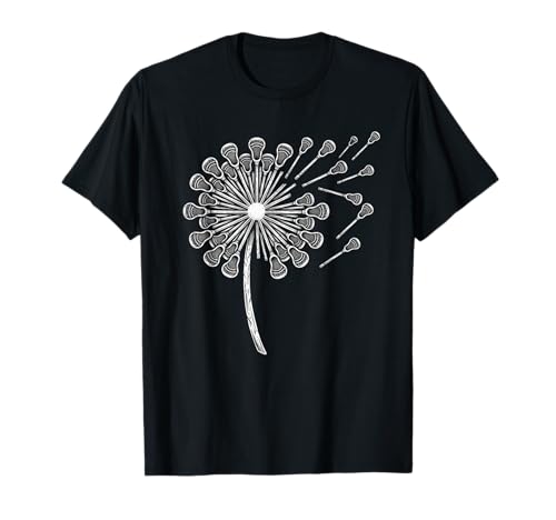 Aesthetic Dandelion Lacrosse Sticks T-Shirt