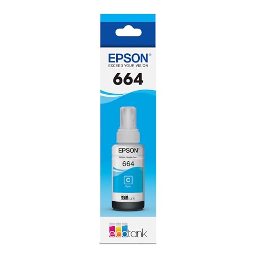 Epson T664220 EcoTank Cyan Ink Bottle