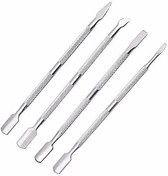 kit com 21 otimas Espatula Para Unhas Inox Manicure Cuticula Pé Mão Desencrava!