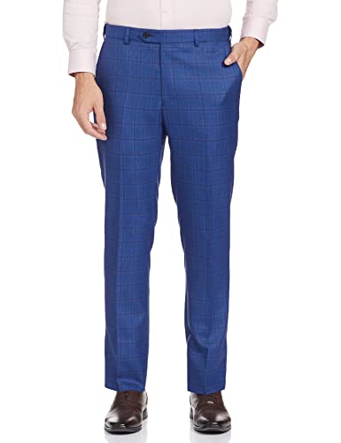 Image of Raymond Wool Blend Men's Full Sleeve Contemporary FIT Dark Blue Formal Suit