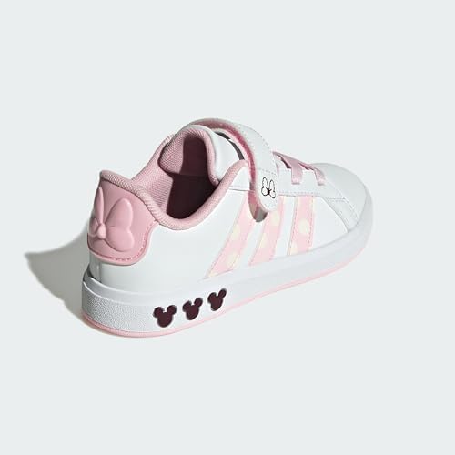 adidas Disney Minnie Mouse Grand Court Shoes Kids, Bulut Beyazı/Şeffaf Pembe/Cha, 28 - Görsel 7