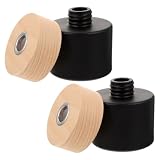 2 Pezzi Flacone Diffusore Cilindrico da 100ml in Vetro e Legno Nero