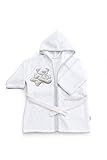 Italbaby Bademantel Frottee für Babys 0-6 Monate Sweet Weiß - 550 g