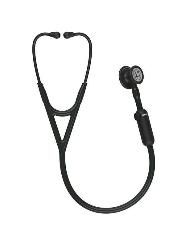 3M Littmann CORE Estetoscopio con Grabado Gratuito + Linterna Pupilar de Regalo (Black Edition)