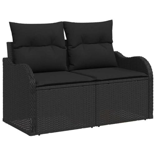 Ensemble canapé de jardin polyrotin haut de gamme et acier robuste