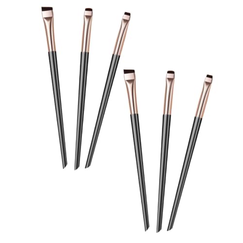 SMASOLO 6 piezas Pinceles para Delinear Ojos Precisión Profesional Diseño Compacto y Portátil para Maquillaje de Ojos y Uso Personal o Profesional