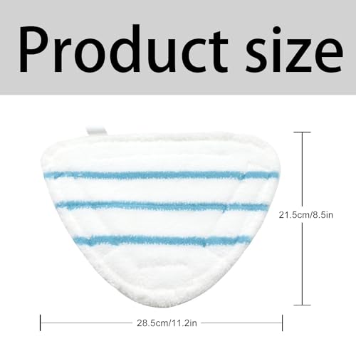 Ersatztücher Dampfreiniger Bodentücher Dampfbesen Pad - 3 Stück Dampfbesen Ersatzpads mit Dreieckigem Ersatztücher Dampfbesen Mop Pads Ersatztücher langlebig für Dampfreiniger Zubehör