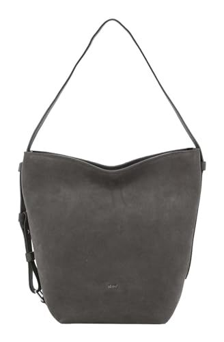 Sac à épaule ABRO Cosmo gris le cabas en cuir velours idéal au quotidien