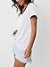 AUTOMET Womens Short Sleeve T-Shirts Summer Tops Casual Soft Tunic V Neck Basic Tees Workout Clothes Spring Fashion Outfits 2025 White L