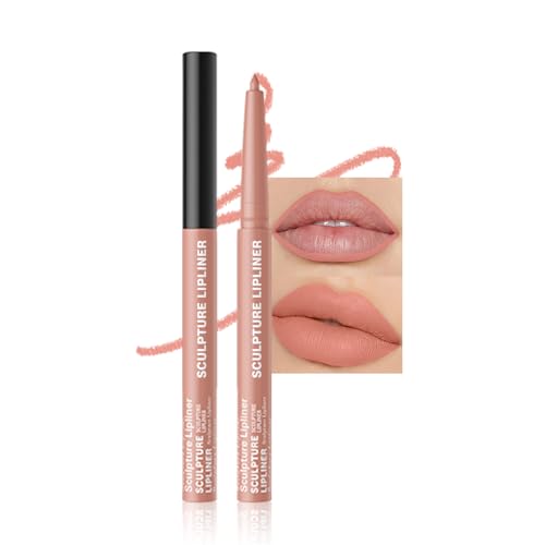 Image of 12 Colors Matte Lip Liner Pencil - Long Lasting Waterproof Lip Liner, Smudge Proof Transfer Proof Lip Pencil, High Pigment Lip Makeup for Defining & Filling Lips (09#, 1PCS)