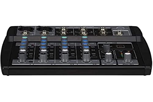 Wharfedale Pro Connect 802 USB Mixer Professionale a 6 Canali per karaoke, studio, live, ecc..