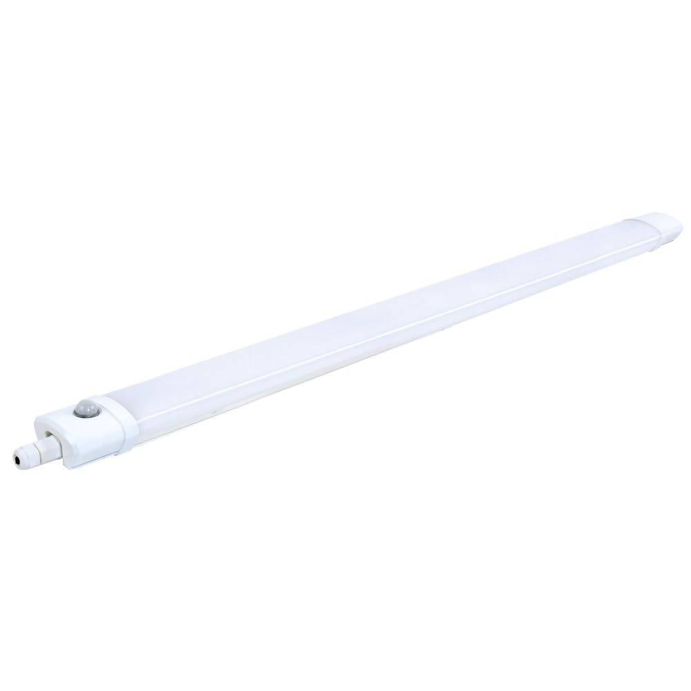 Gefom REGLETTE ETANCHE IP65 LED INTEGREE AVEC DETECTEUR, 120CM, 24W 2160 LM, CONNEXION AUTO