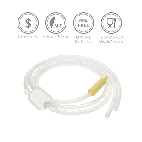Image of Maymom Silicone Tubing Compatible with Elvie Stride Pump; Not Original Elvie Stride Pump Parts or Accessories, Replacement Parts for Elvie Stride Tubing