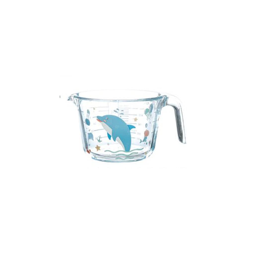 Taza medidora de Vidrio con Escala, Taza de Leche doméstica Resistente a Altas temperaturas, huevera Batida for Hornear en la Cocina con Mango, Taza medidora de Agua(1000ml)