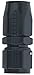 Fragola -10AN Straight Power Flow Hose End - Black