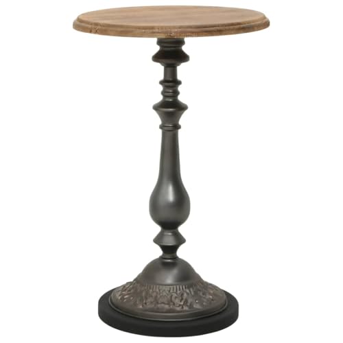 Générique Table d'appoint Bois de Sapin Massif 40 x 64 cm Marron Meubles Tables Tables Basses et Tables d'appoint Tables d'appoint (Poids 4.6KG)