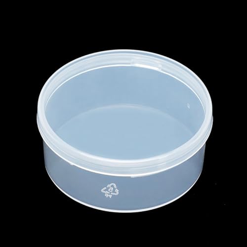 Image of 12 Pcs Clear Plastic Round Storage Jars, 1.7 oz D /2.32 x H /1.02 Inch Beads Storage Containers Box for Storage Small Items, Hardware, Buttons, Small Jewelry