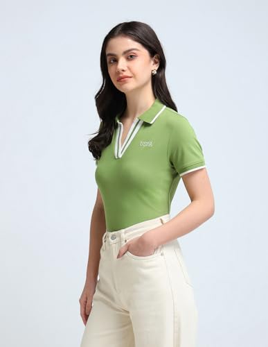 Image of U.S. Polo ASSN. Women's Cotton Slim Fit T-Shirt